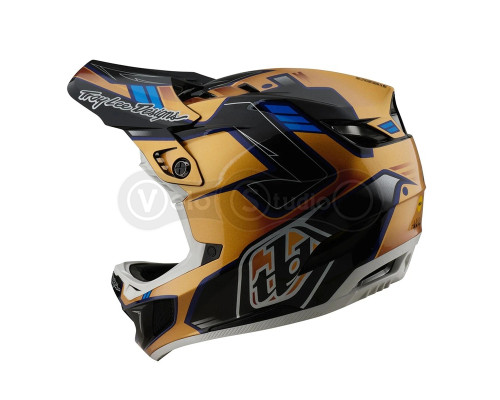 Вело шлем TLD D4 Composite Mips Helmet; Royalty [Black / Gold] XL