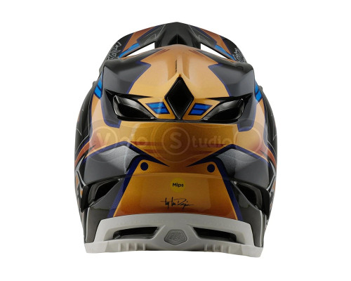 Вело шлем TLD D4 Composite Mips Helmet; Royalty [Black / Gold] XL