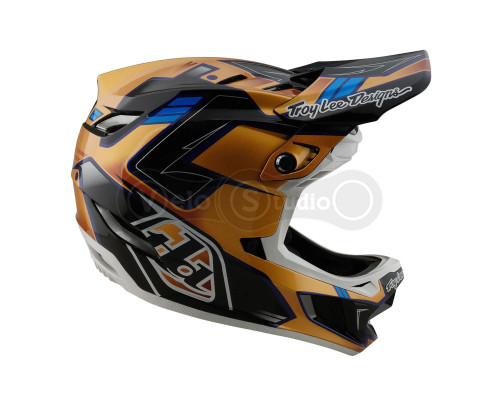 Вело шлем TLD D4 Composite Mips Helmet; Royalty [Black / Gold] XL