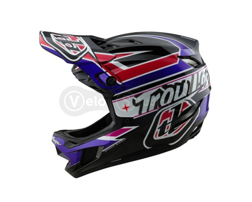 Вело шолом TLD D4 Polyacrylite Mips Helmet; Linear [Black] LG