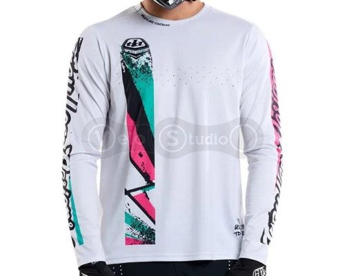 Джерси TLD SPRINT JERSEY; FULL PULL [CHALK] LG
