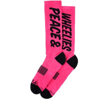 Шкарпетки TLD MENS PERFORMANCE SOCKS; PEACE &amp; WHEELIES [FUSCIA] S/M