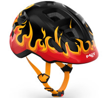 Шлем MET HOORAY CE BLACK FLAMES | GLOSSY XS (46-52)