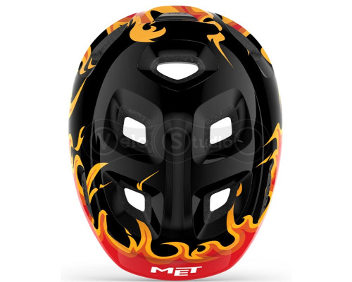 Шлем MET HOORAY CE BLACK FLAMES | GLOSSY XS (46-52)