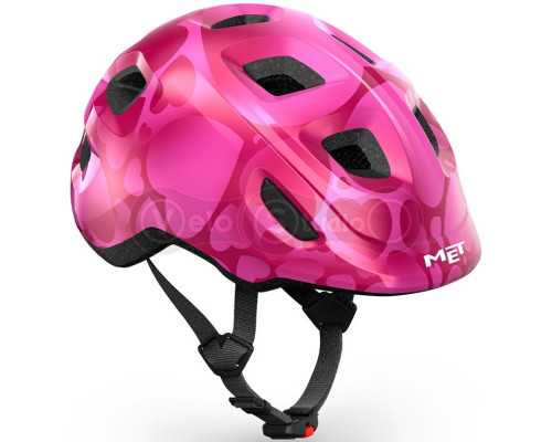 Шолом MET HOORAY CE PINK HEARTS | GLOSSY XS (46-52)