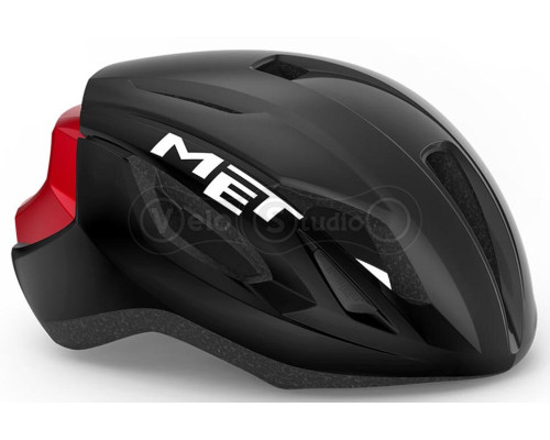 Шолом MET STRALE CE BLACK RED METALLIC |