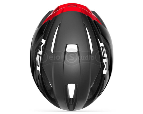 Шолом MET STRALE CE BLACK RED METALLIC |