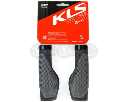 Грипси KLS Wave LockOn з одним замком широкі сірі