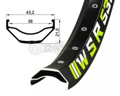 Обід Remerx WSR RX 2038, 27,5 х38, 36 спиць, AV, E-Bike