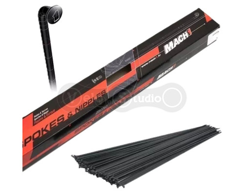 Спиці Mach1 GALVA чорний 2/298/ 100шт
