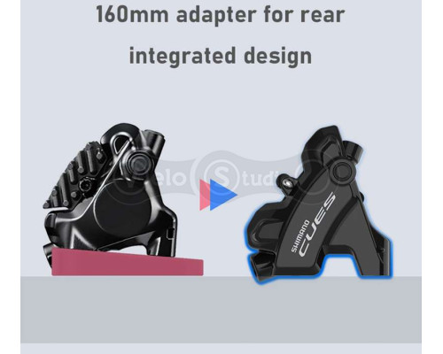 Калипер тормоза задний Shimano BR-U6030, CUES, FLAT MOUNT, колодки B05S