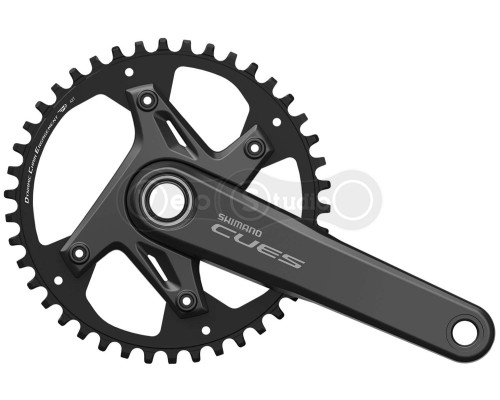 Шатуны Shimano FC-U6030-1, CUES, встроенная ось, 175мм, 42T, 9-11 скоростей