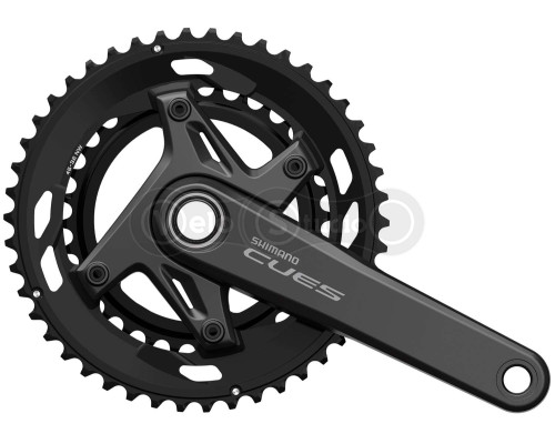 Шатуны Shimano FC-U6030-2, CUES, интегрированная ось, 170мм, 46X32T, 9-11 скоростей