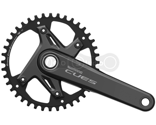 Шатуны Shimano FC-U6040-1, CUES, интегрированная ось, 175мм, 40T, 9-11 скоростей