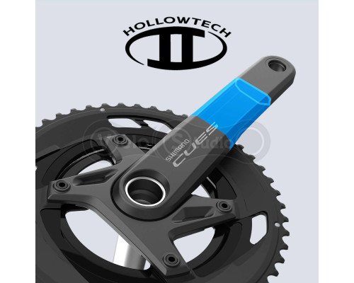 Шатуны Shimano FC-U6040-2, CUES, интегрированная ось, 170мм, 46X32T, 9-11 скоростей