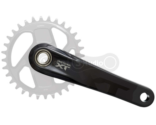 Шатуны Shimano FC-M8200-1 DEORE XT, Hollowtech II 175мм без звезды, CL-55мм без каретки