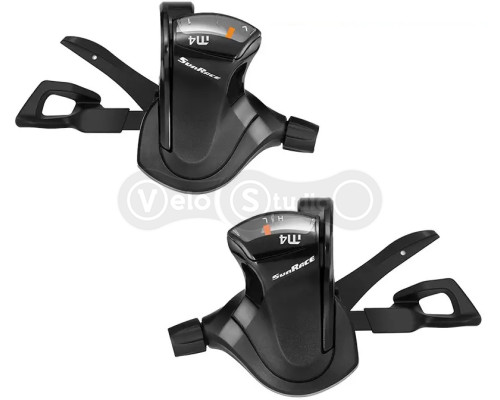 Манетки SunRace DLM403 R7/L3, левая/правая, на 7/3 скоростей