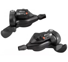 Манетки SunRace DLM33 R8/L3, ліва/права, на 3/8 швидкостей з дисплеєм передач