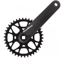 Шатуни SunRace FCM408 B під квадрат, 170 мм, 38T, на 11/10/9 швидкостей, із захистом, чорні