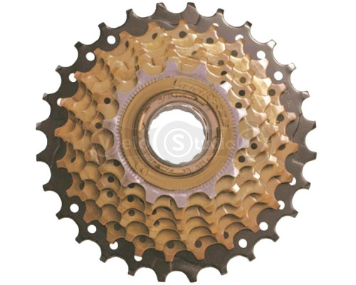 Тріскачка SunRace MFM2A 6DS, 6 швидкостей, 14-28T, Brown/Black