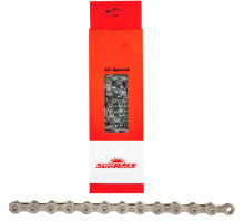 Цепь SunRace CN12A S Silver 12 скоростей, 126 звеньев, с замком