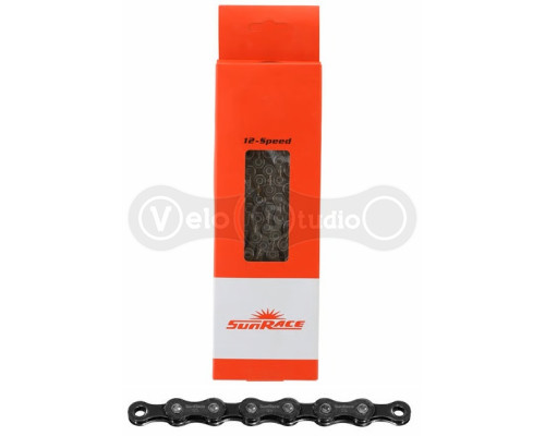 Цепь SunRace CN12A B Black 12 скоростей, 126 звеньев, с замком