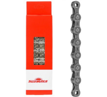 Цепь SunRace CNM54 Y Gray 7-6 скоростей, 116 звеньев, с замком
