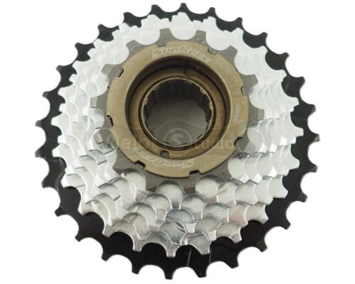 Тріскачка SunRace MFM2A 6DS 2, 6 швидкостей, 14-28T, Zinc/Black