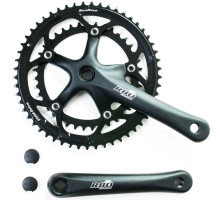 Шатуны SunRace FCR830 под квадрат, 170 мм, 52-42T, на 8/7/6 скоростей, черные