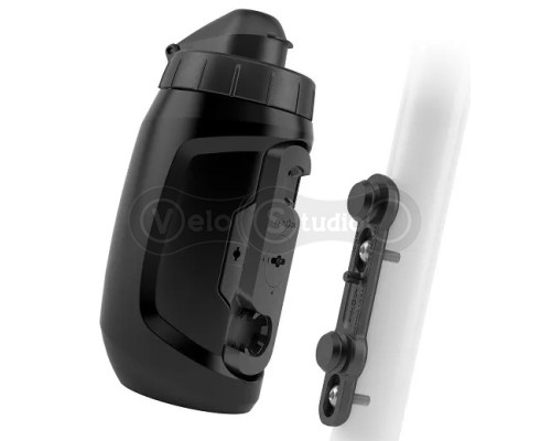 Фляга с коннектором и базой FIDLOCK TWIST bottle 450мл., черная