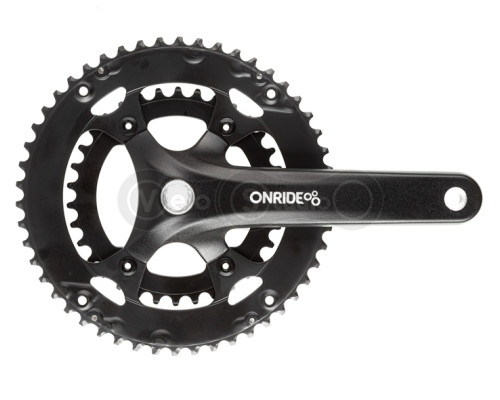 Шатуни ONRIDE Duet 910, під квадрат, 175 мм, 34-50Т, BCD 110/80 мм, на 9/8 швидкостей