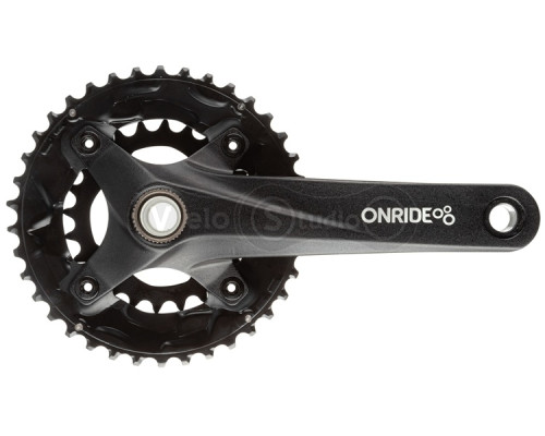 Шатуны ONRIDE Duet Pro 1010, Hollowtech, 170 мм, 24-38Т, BCD 104/64, 10/9 ск, с кареткой