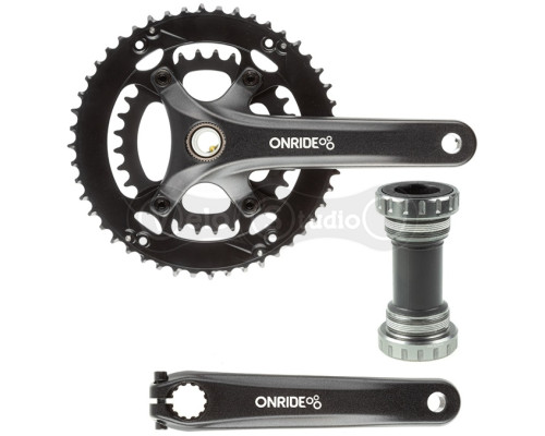 Шатуны ONRIDE Duet Pro 1110, Hollowtech, 170 мм, 32-48Т, BCD 110/80, 11/10 ск., с кареткой