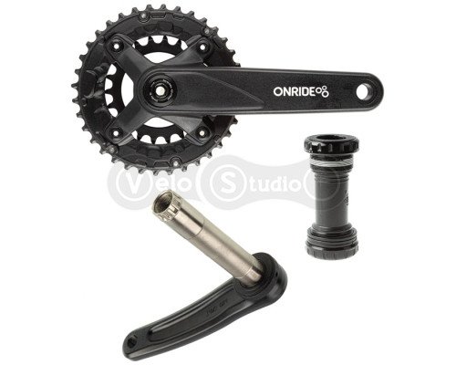 Шатуны ONRIDE Duet Pro 1120, Hollowtech, 170 мм, 22-36Т, BCD 104/64, 11/10/9 ск., с кареткой