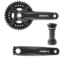 Шатуни ONRIDE Duet Pro 1210, Hollowtech, 170 мм, 26-36Т, BCD 104/64, 12/11 ск., з кареткою