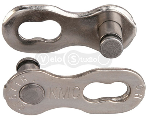 Замок ланцюга KMC 7/8R Silver EPT 8/7/6 швидкостей (7,3мм/KMC/Shimano), 1 замок (polybag)