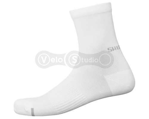 Носки Shimano Performance Mid, белые, S-M (36-40)