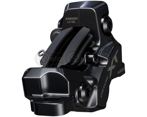 Калипер гидравлического тормоза Shimano BR-M8220 Deore XT, монтаж РМ160мм, колодка P03A-RF полимер