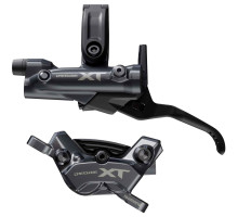 Гальмо гідравлічне дискове Shimano M8220 DEORE XT переднє, 4-поршня, J-kit гідролінія 1000мм