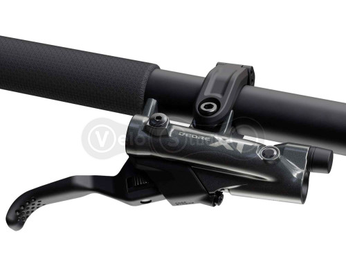 Тормоз гидравлический дисковый Shimano M8220 DEORE XT передний, 4-поршня, J-kit гидролиния 1000мм