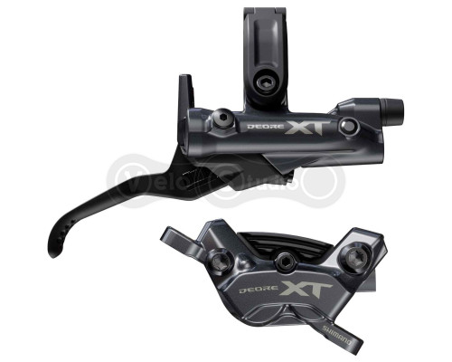 Гальмо гідравлічне дискове Shimano M8220 DEORE XT заднє, 4-поршня, J-kit гідролінія 1700мм