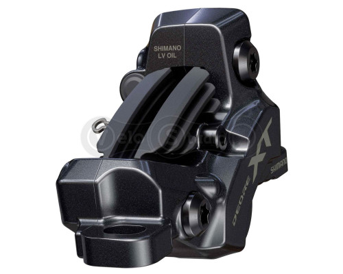 Гальмо гідравлічне дискове Shimano M8220 DEORE XT заднє, 4-поршня, J-kit гідролінія 1700мм