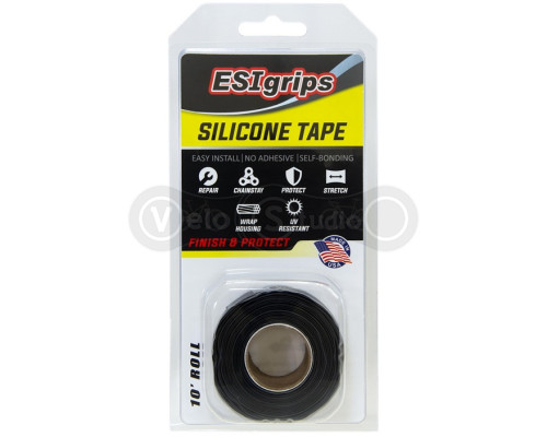 Силіконова стрічка ESI Silicon Tape 10 (3,05м) Roll Black, чорна