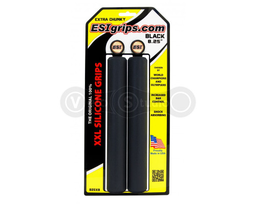 Грипси ESI XXL 8.25 дюйми; Extra Chunky (чорні)