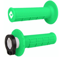 Мото грипсы ODI HALF-WAFFLE MX V2 Lock-On Flo-Green