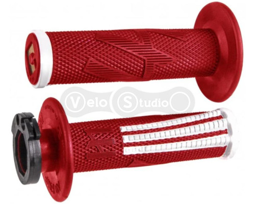 Мото грипсы ODI EMIG PRO MX V2 Lock-On Grip Red/White
