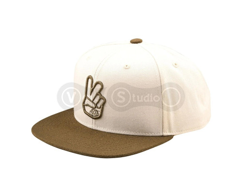 Кепка TLD FLAT BILL SNAPBACK; PEACE [VINTAGE WHITE / OLIVE] One Size