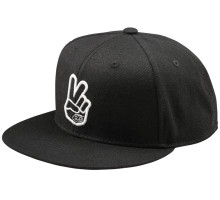 Кепка TLD FLAT BILL SNAPBACK; PEACE [BLACK] One Size
