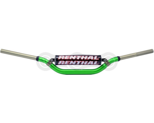 Кермо Renthal Twinwall® Handlebar 804 мм, підйом 64 мм [Green], HONDA / KAWASAKI
