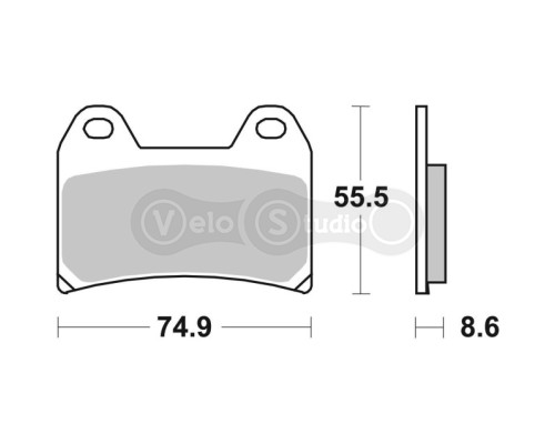 Колодки гальмівні Renthal RC-1 Front Brake Pads, BP-507-HHP, Sintered